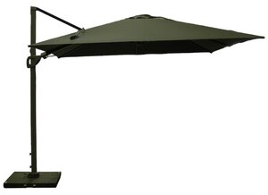 Parasol free-arm Roma grijs 3x3
